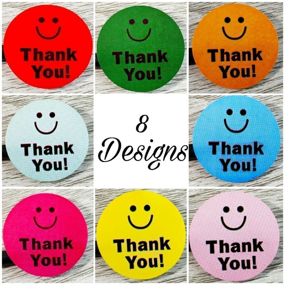 8/$20 100ct Thank You Stickers Round 1" Labels